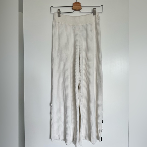 Zara Knit Ribbed Wide-Leg Pants size:S - Picture 6 of 12